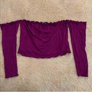 Off the Shoulder Crop Top